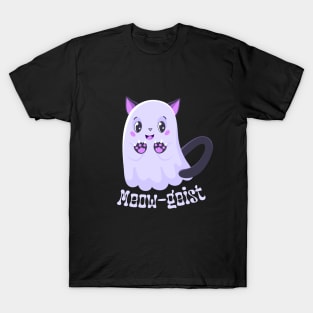 Meow-geist - Adorable Ghost Cat for Pet Lovers T-Shirt